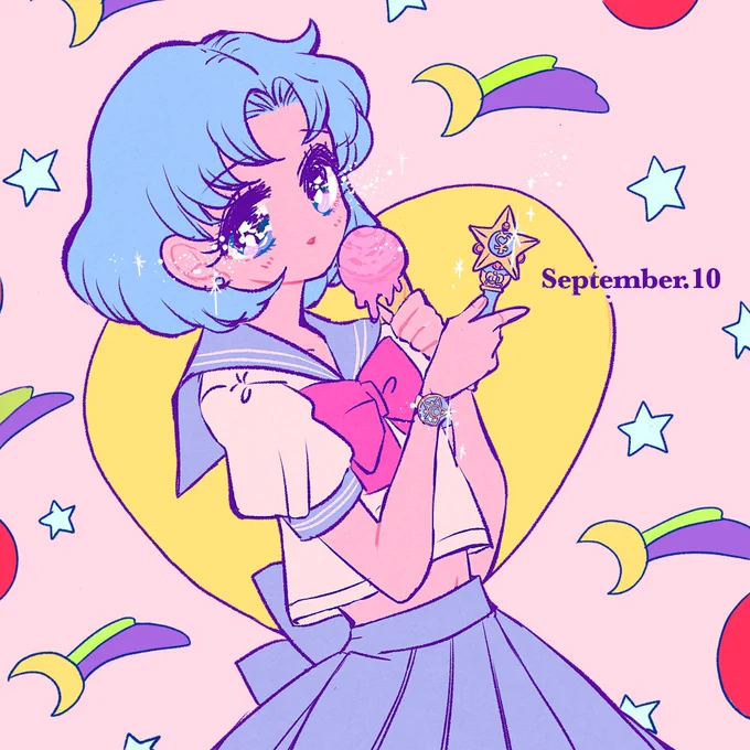 あみちゃんお誕生日 お気に入り再掲 セラムンも新規描きたいな
