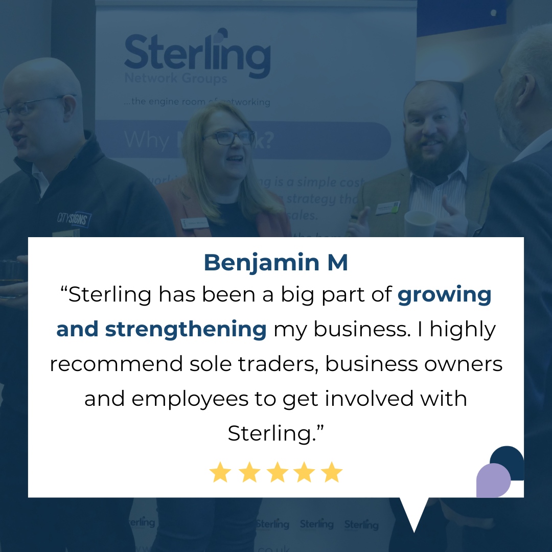 SterlingNetwrks's tweet photo. We think our networking style and the opportunities we offer are pretty special....but in case you think it's because we're biased, check out our latest testimonial.
#Testimonial #ThankYou #Sterling #WhatOthersSay https://t.co/UxCoLSITQg
