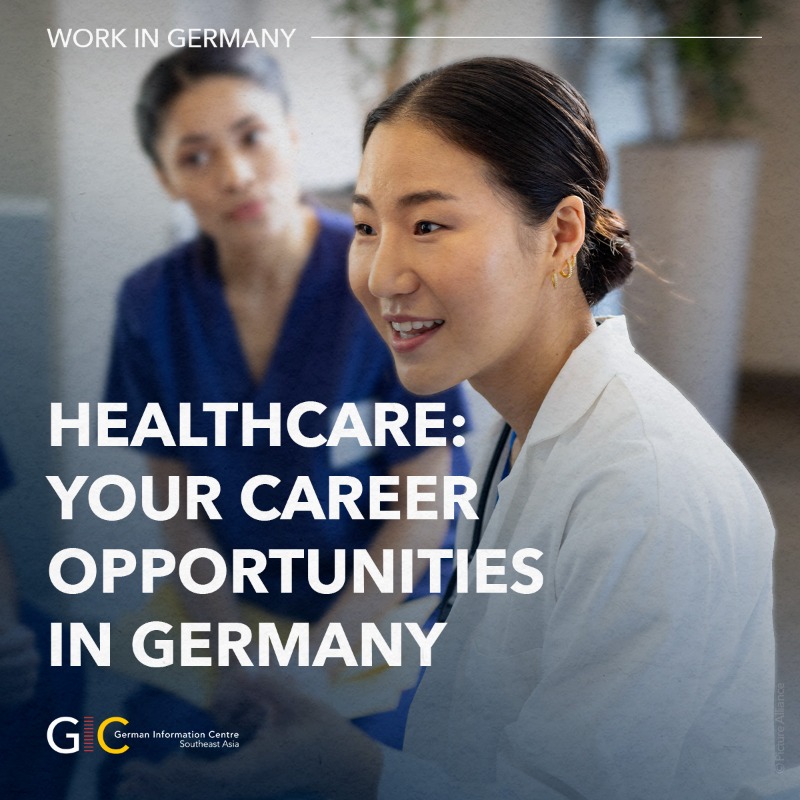 GERmeetsAsia's tweet photo. #Healthcare is a profession that remains in high demand – pursue this a career in Germany!

🩺 The "#TripleWin" programme offers nurses from all over the world, including #SoutheastAsia 🇮🇩 🇵🇭 🇻🇳, career prospects in Germany's healthcare sector.

Apply now! #WorkInGermany ⤵️