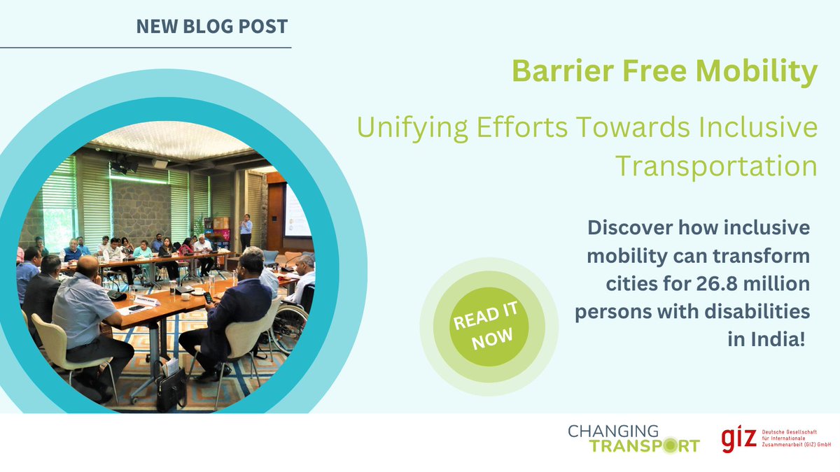 🇮🇳 Equitable transport is vital, but for India’s 26.8M people with disabilities, many systems remain inaccessible.

🗣️ GIZ India’s "Barrier Free Mobility" panel explored solutions for inclusive cities.

Read more ➡️ bit.ly/3TmFfQD

#WeChangeTransport