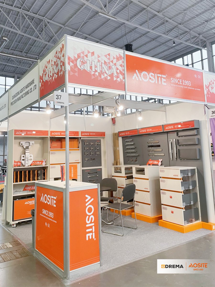 AositeHardware's tweet image. Dear friends, the DREMA POLAND 2024 has begun. AOSITE team warmly welcomes you!✨
📍 Booth: Hall 5A - NO.37
📅 TIME: 10TH-13TH.09.2024
#AOSITE #furniturehardware #hardwarefitting #cabinethardware  #drawerslide #hinges