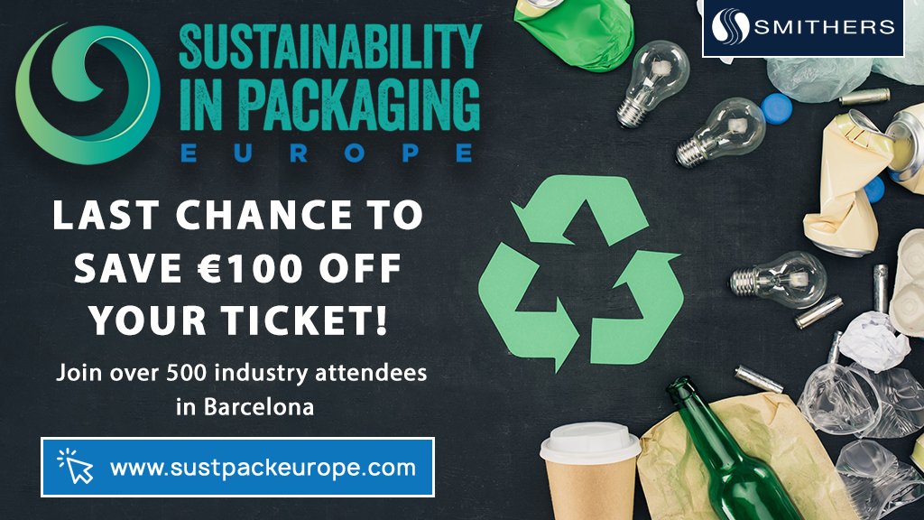 Final Call: Last chance to secure your spot at Sustpack Europe 2024 before the price increases on Friday 13 September! Register before Friday at midnight BST to save €100 on your Sustpack Europe 2024 ticket!

Book Now: bit.ly/3ZfjdTP
View Agenda: bit.ly/4e3Xy4W