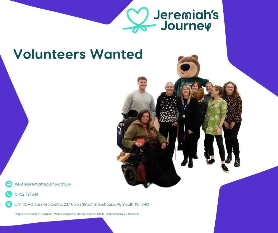 Volunteers Wanted | #mygriefmyway
As a #volunteer, your time and compassion can make a lasting impact. Whether it’s helping at events, supporting group activities, or offering a listening ear. Please get in touch for more information.
#plymouth #Charity #Children #youngpeople
