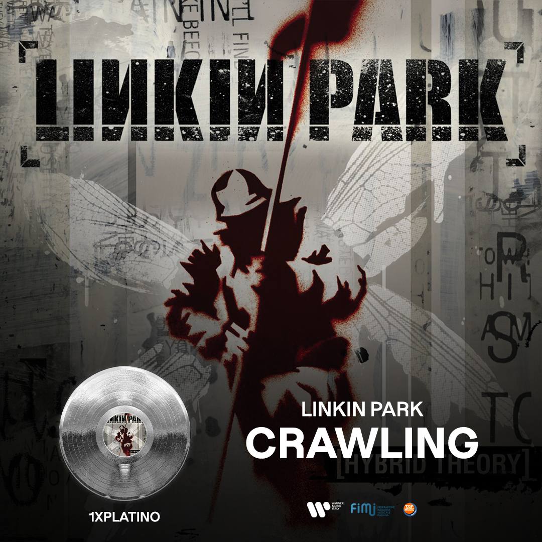 It’s #FimiAwards Time⚡

"Crawling" dei Linkin Park raggiunge il DISCO DI PLATINO💿

Congratulazioni
<a href="/FIMI_IT/">FIMI</a>👏🏼