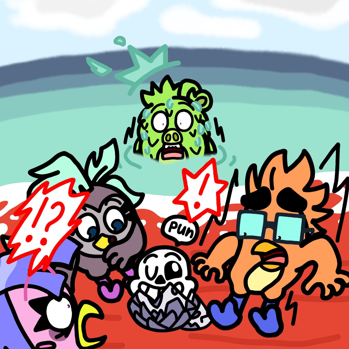 WarriorVera's tweet photo. @AngryBirds #EggcellentPrediction
I think this freaking Sans. (Red, notice me)
#ANGRYBIRDS #Angrybirdsmysteryisland #AngrybirdsFART
#undertale https://t.co/yAK8M5pZP8