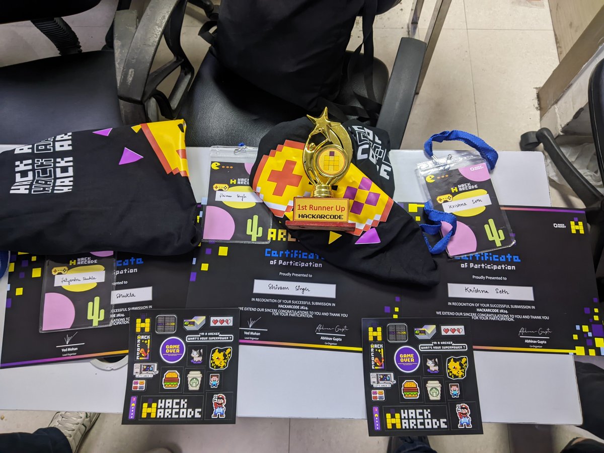 shivamsinghcse's tweet image. We code. We Won
My first hackathon 
TEAM: Archie
Project based on Web 3
@hackarcode