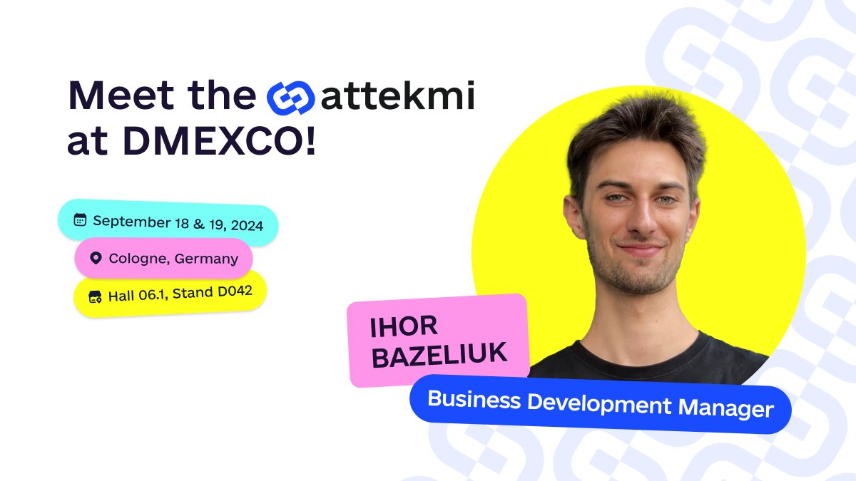 So, who else is coming with us to <a href="/dmexco/">DMEXCO</a> 2024? Ihor Bazeliuk, our business development manager! You can learn more about him in our latest blog post: bit.ly/3TohNmd

And if you are already ready to book a meeting with Ihor, follow this link: bit.ly/3XDqw6z