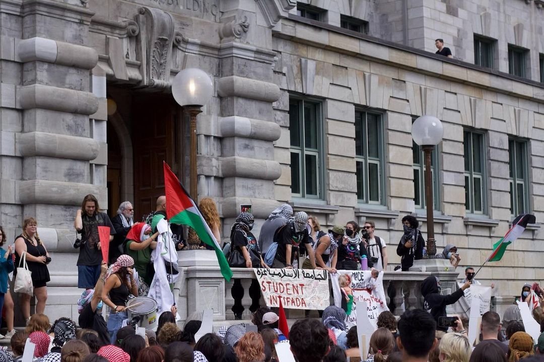 Students of McGill University renew their activities in support of Palestine and Gaza.