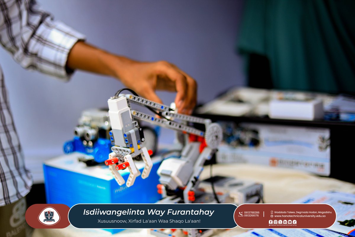 HanoTechnicalUn's tweet photo. Jaamacadda Farsamada Gacanta ee Hano Technical University waxa ay qayb ka tahay Bandhigga Waxbarashada ee Kobac 2024.

Shaqo la'aan waa xirfad la'aan!

#BandhiggaWaxbarashada #Kobac #Shaqo #Baro #HanoTechnicalUniversity #FarsamoGacan #Xirfad #Soomaaliya #WaxbarashadaSare https://t.co/3q2dX5SLQJ