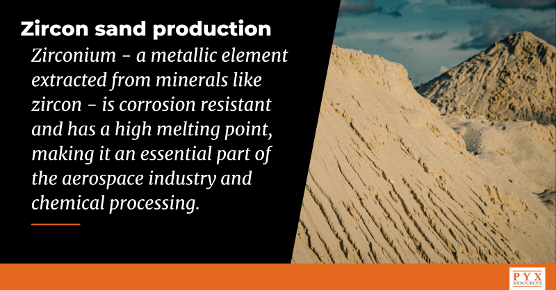 ResourcesPyx's tweet photo. Did you know? 🌍 Zirconium—derived from zircon—is corrosion resistant and has a high melting point, making it essential for the aerospace and chemical industries.

Learn more about zirconium’s role in modern technology.

#Zirconium #Aerospace #ChemicalProcessing #Innovation