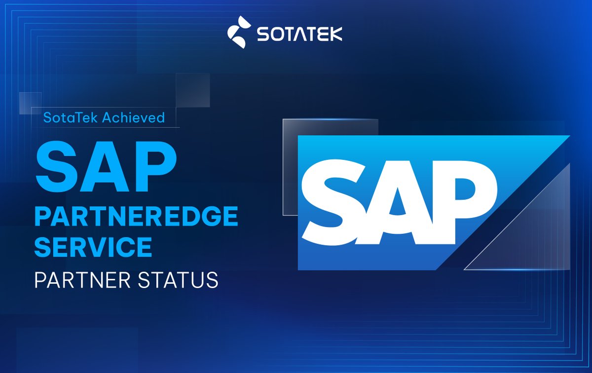 SotaTek's tweet image. 𝗦𝗼𝘁𝗮𝗧𝗲𝗸 𝗵𝗮𝘀 𝗼𝗳𝗳𝗶𝗰𝗶𝗮𝗹𝗹𝘆 𝗮𝗰𝗵𝗶𝗲𝘃𝗲𝗱 𝗦𝗔𝗣 𝗣𝗮𝗿𝘁𝗻𝗲𝗿𝗘𝗱𝗴𝗲 𝗦𝗲𝗿𝘃𝗶𝗰𝗲 𝗣𝗮𝗿𝘁𝗻𝗲𝗿 𝗾𝘂𝗮𝗹𝗶𝗳𝗶𝗰𝗮𝘁𝗶𝗼𝗻!

👉 Check our SAP Partner qualification: partnerfinder.sap.com/profile/000305…

#SotaTek #SAPPartnerEdge #Partnership #CorporateSolutions
