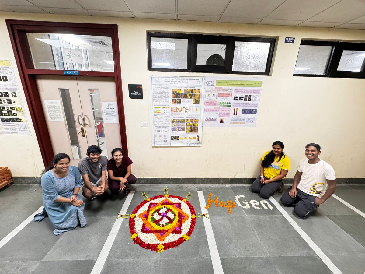 HapGen Lab wishes you a happy and prosperous Onam. 🌸🪷💮🏵️🌼🪻Some pics of the pookalam (flower carpet) created by the lab members.