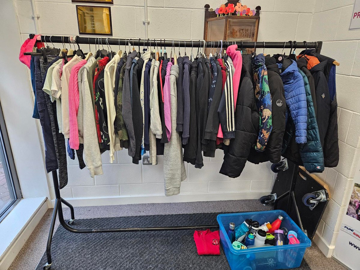 PearsonCentre17's tweet photo. We have lots of Lost Property that has been left in the Centre over the past few weeks.  If your child has something missing, please call into the centre and have a look through the rail. https://t.co/ybIa0Gf2PL