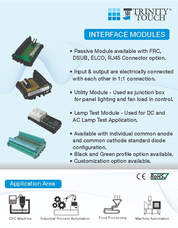 TrinityTouch's tweet image. Interface module

For inquiries, contact us at:

 📷 +91.11.71200900 or WhatsApp at +91 9911717900
📷 postmaster@trinitytouch.com
📷 trinitytouch.com

 #InterfaceModules #ElectricalIndustrialComponents #MakeInIndia #Manufacturing #Industries #B2B #PVC #Quality #Protection