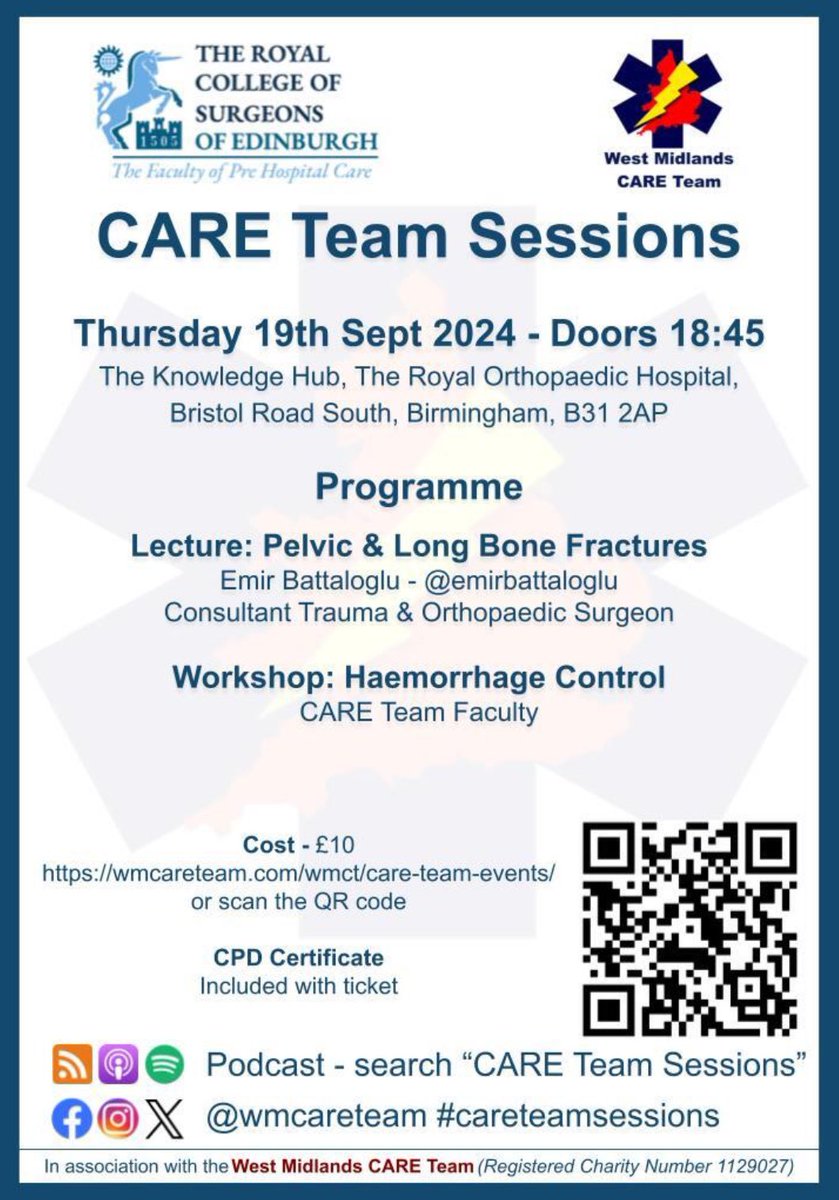 rachelgemma90's tweet photo. Tickets available from this Thursday @ 18:30 for September’s #CARETeamSession 🚑🚨 https://t.co/ODCArZYOzD