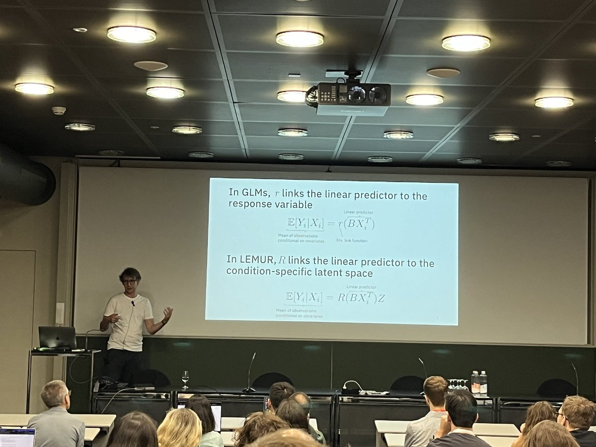 Stephanie Hicks, PhD (@stephaniehicks) on Twitter photo Great talk from <a href="/const_ae/">Constantin Ahlmann-Eltze (@const-ae.bsky.social)</a> this morning beautifully giving the intuition behind LEMUR, a computational tool for the analysis of multi-condition single-cell data! #AsconaSpatial2024
GitHub: github.com/const-ae/lemur Great talk from <a href="/const_ae/">Constantin Ahlmann-Eltze (@const-ae.bsky.social)</a> this morning beautifully giving the intuition behind LEMUR, a computational tool for the analysis of multi-condition single-cell data! #AsconaSpatial2024
GitHub: github.com/const-ae/lemur