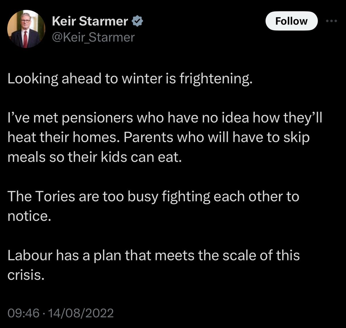 PiQSuite's tweet image. 🇬🇧🗳️ Seems an appropriate time to repost the below tweet from Kier Starmer. 

Today at 2 PM, Keir Starmer's Labour Party is set to vote on removing the Winter Fuel Allowance for around 10 million pensioners. 

They claim it's to save the economy, but let's call it what it is: a…
