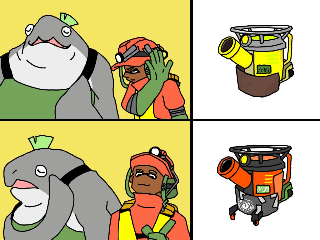 nabe_8864's tweet image. テッキュウ発射台とクマサン発射台
#スプラトゥーン3 #ビッグラン