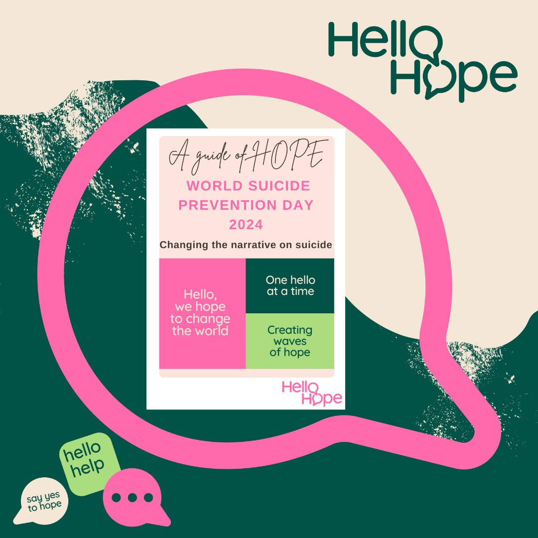 It’s #WorldSuicidePreventionDay and together we can help save lives.

Download your free Guide of Hope, packed with actionable tips, advice and information; 

hellohope.uk/guide-of-hope-…