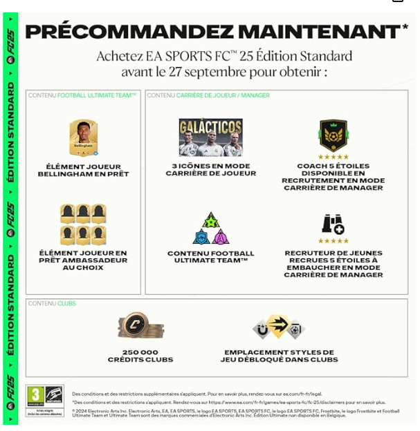 robert87000's tweet photo. Pour les joueurs Playstation, la version PS4/PS5 en version standard est dispo sur Amazon :

✅60.37€ la version PS5 ou PS4 au lieu de 79.99€

Lien : https://t.co/GSpPUfeIj4

L'avantage d'Amazon est le bonus de précommande commande qui sera dispo en + du prix !

Néanmoins en magasin vous aurez moins cher je pense, car souvent c'est un produit d'appel ( 60€ + 10€ de bon d'achat pour des prochaines courses par exemple)