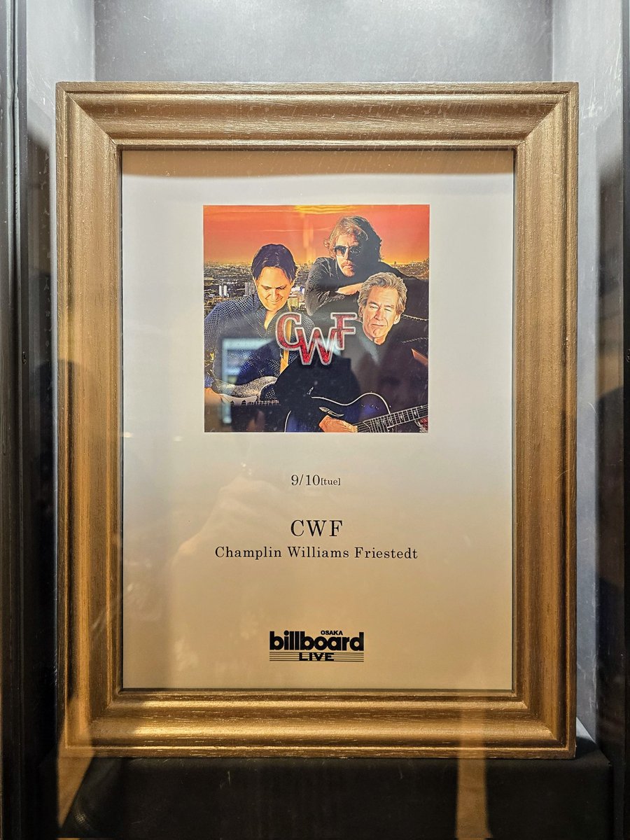 Izumih0705's tweet photo. Tonite!!👍🎶☺️🙌❤️
#CWF #ChamplinWilliamsFriestedt #BillChamplin #JosephWilliams #PeterFriestedt #Osaka https://t.co/4OofdTwkpt