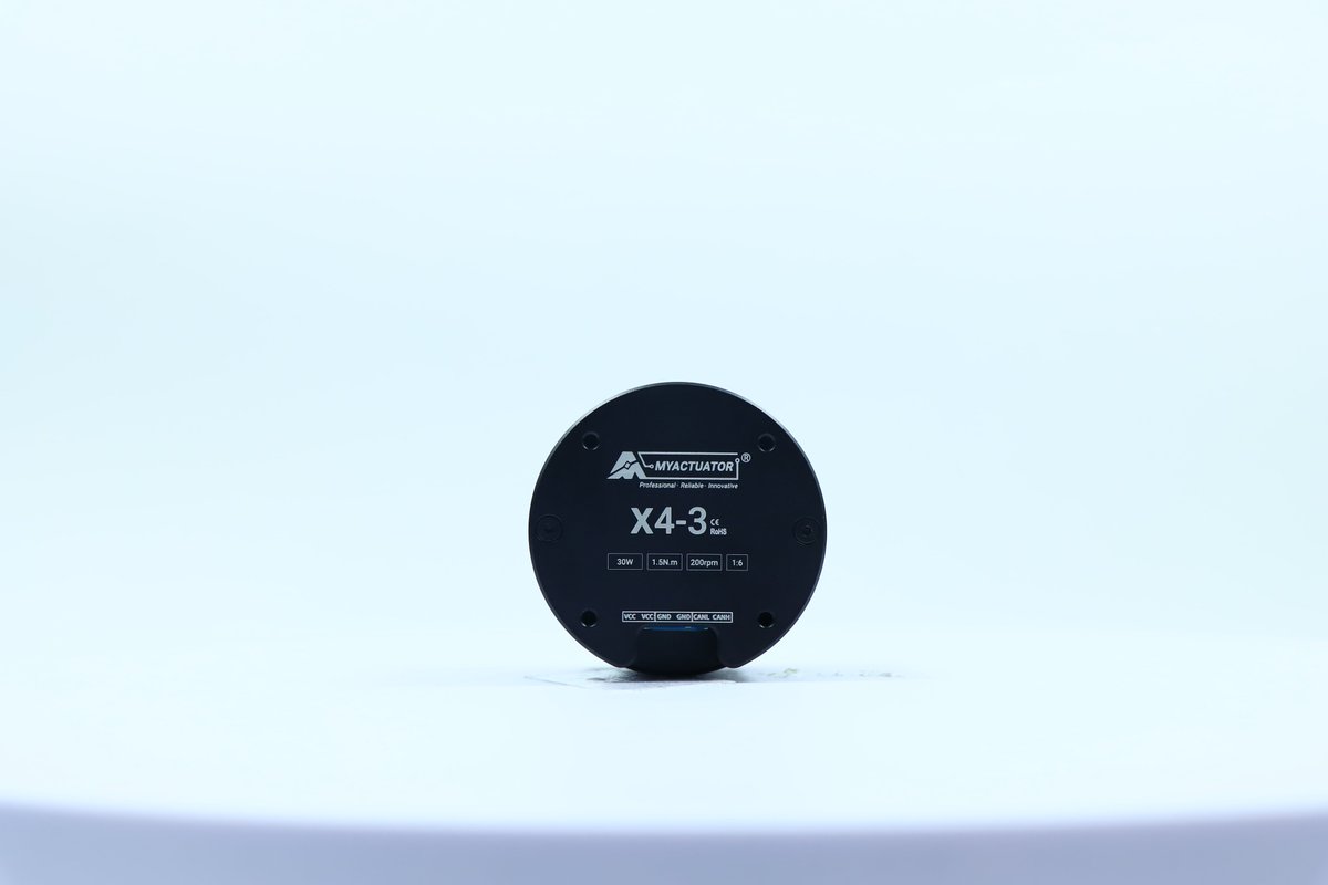 CHENYAO981123's tweet image. The planetary actuator with the smallest torque currently.
Rated torque: 1.5 Nm
Peak torque: 3 Nm
Rated speed: 200 RPM
Gear ratio: 6:1 
Encoder type: ABS-16bit
Backlash: 10 arc min

#MYACTUATOR #BLDC #actuator #Robotics #humanoidrobot