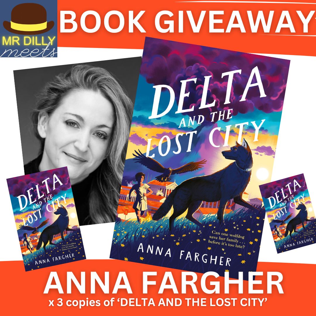📢#GIVEAWAY! x 3 copies of DELTA AND THE LOST CITY by <a href="/AnnaFargher/">Anna Fargher</a> 🌋 Enter - Follow, RT, Like. Ends 13/9

👋Meet Anna &amp; more for Mr Dilly Meets free online event for #schools this Thurs 12th 11am tinyurl.com/2kaj2mfs

#edutwitter #kidlit #giveawayalert #teachers
