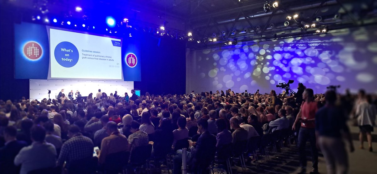 IPFthurles's tweet photo. Full house for the "Why is Idiopathic Pulmonary Fibrosis not so Idiopathic" session at #ERSCongress - with two speakers from the @EU_IPFF Scientific Advisory Board plus @EU_IPFF president @John_solheim 
#CurePF #PulmonaryFibrosis #PFMonth https://t.co/ejppPbGWNT