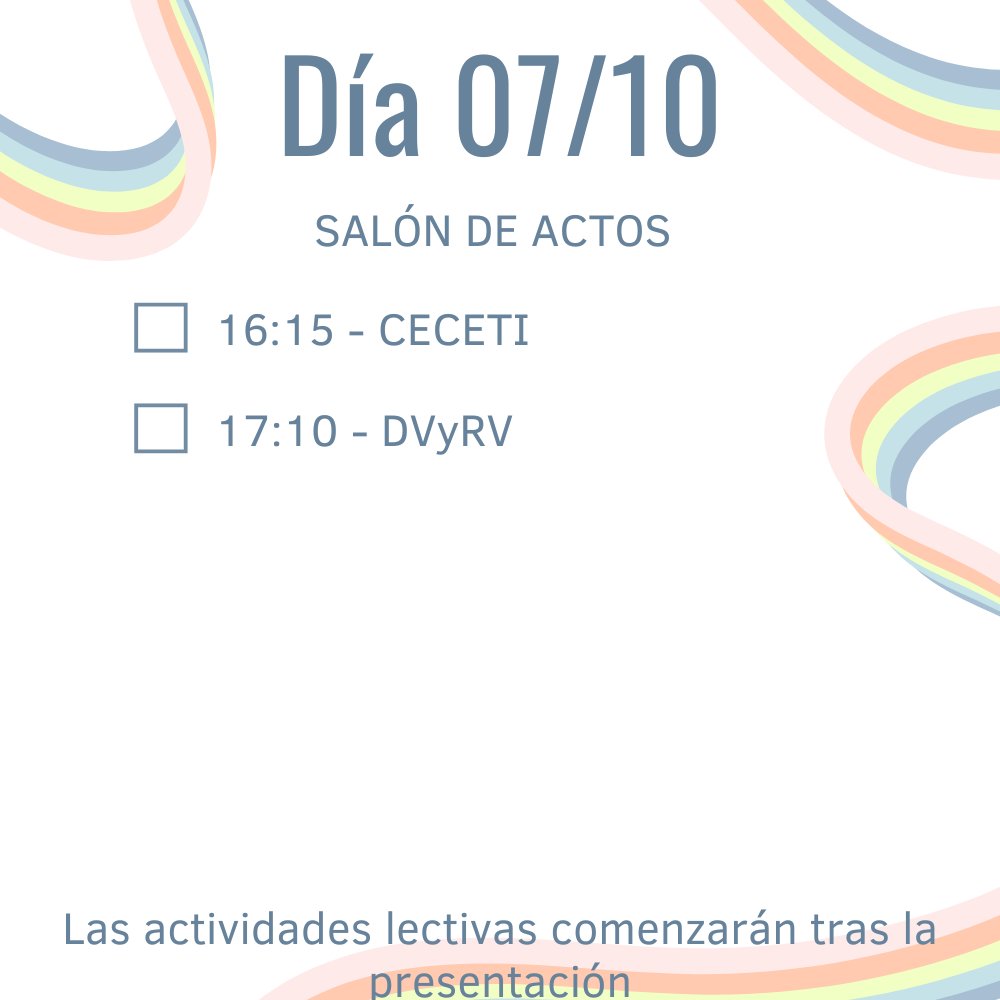 Inicio de actividades lectivas Cursos de Expecialización