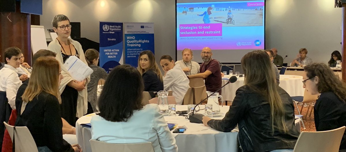 During 10-12 Sept 2024 the #EU supported <a href="/WHO/">World Health Organization (WHO)</a> #QualityRights training on alternatives to coercive practices in #mentalhealth now being held in #Slovakia, attended by repre of all key #psychiatric care delivery institutions  setting a strategic foundation for the ongoing reform.