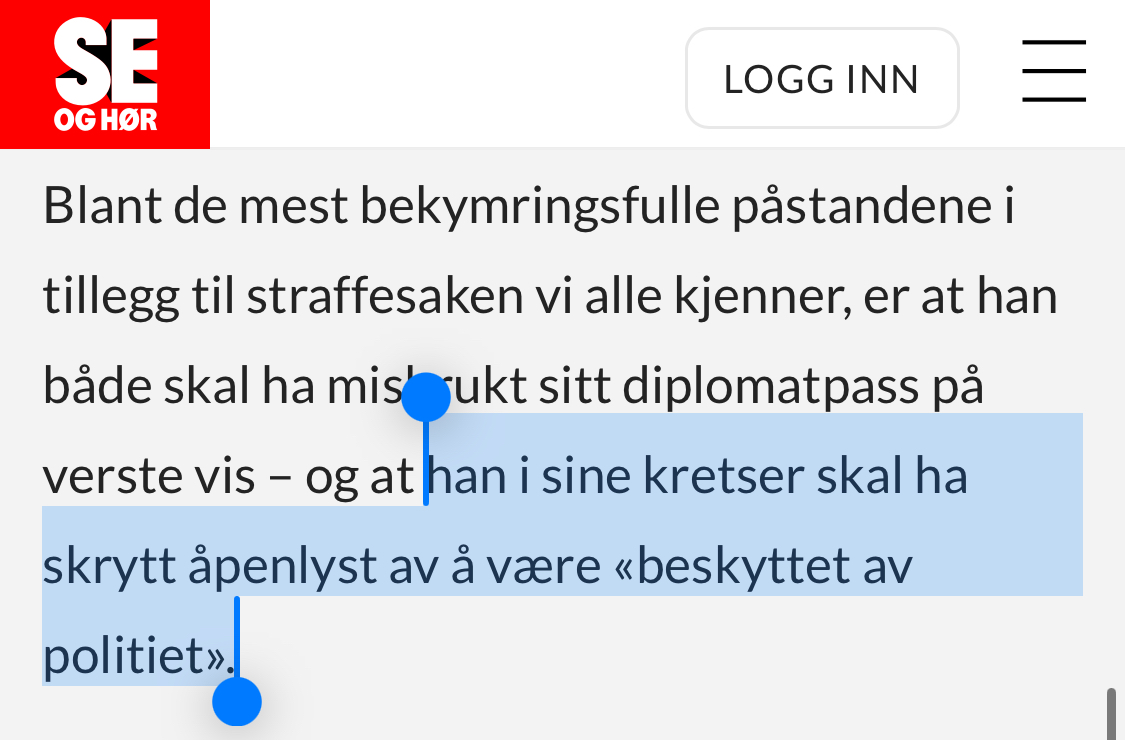 tophepahle's tweet photo. En mann i kongefamilien har, i kraft av å få både diplomatpass og innsideinfo fra politiet, følt seg såpass hevet over loven at han uten blygsel bla. har utøvd serievold mot flere kvinner. Hvis ikke det utløser en konstitusjonell krise om monarkiet, lurer jeg på hva som gjør det. https://t.co/fyosLOfSw5