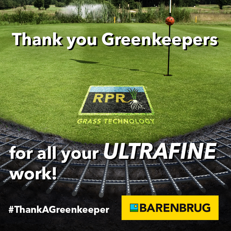 🌿 It's #ThankAGreenkeeper Day! 🙏 Let's celebrate the dedication of greenkeepers worldwide who keep our courses in top shape. Show your appreciation today! 🌱❤️
#Barenbrug  #greenkeeper #ThankAGreenkeeper #ThankASuper #golf #RPR #Ultrafine #RPRUltrafine #grasstechnology