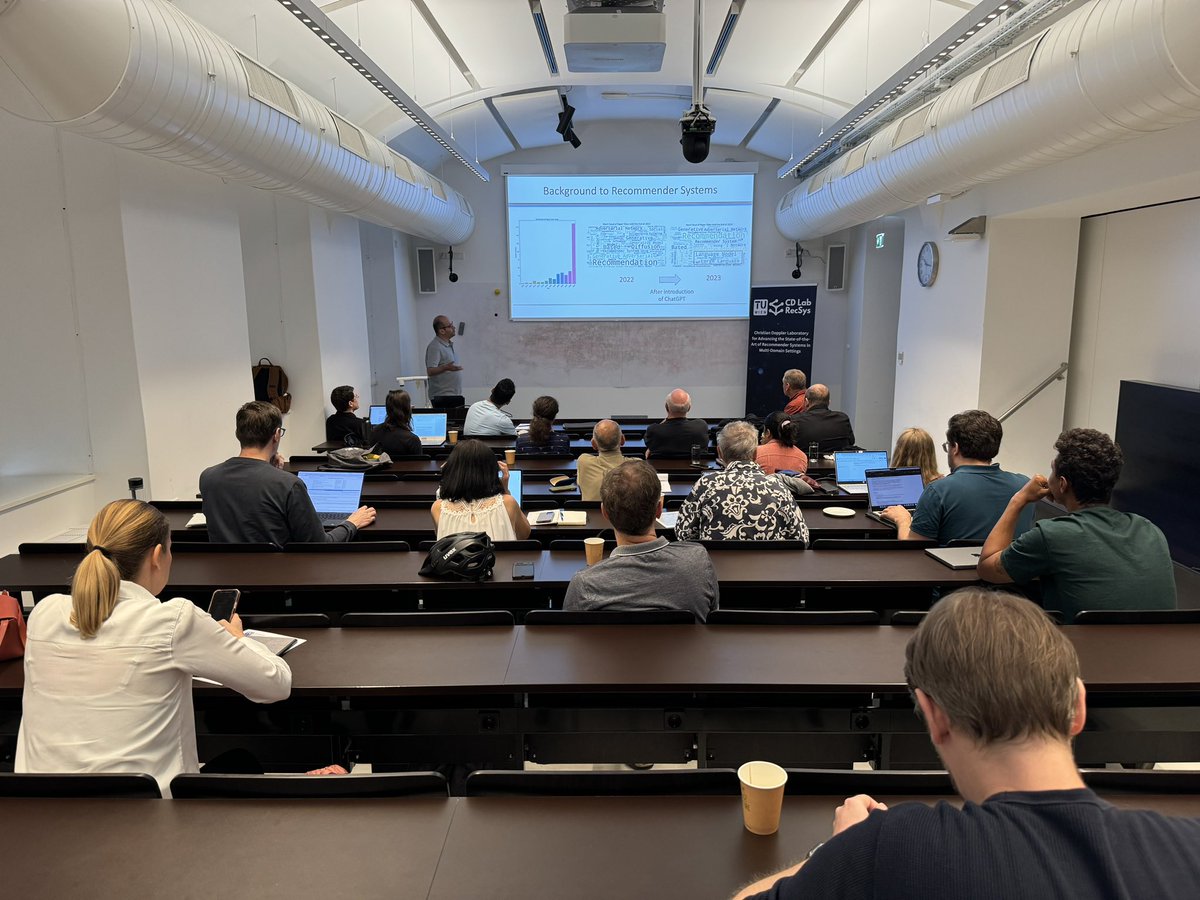 Up next: <a href="/yashardel/">Yashar Deldjoo</a> discussing 'Is it Time to Rethink the Evaluation of Recommender Systems using Generative Models (Gen-RecSys)?' at the #CollaboratingWithAI workshop <a href="/tu_wien/">TU Wien</a> #CDLRecSys