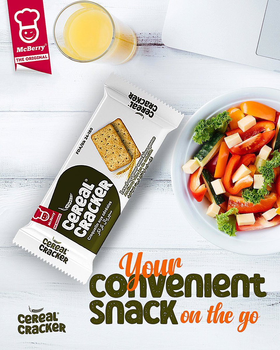 McberryGhana's tweet photo. Your convenient snack on the go
Level-Up Your Snacking Game 😋 With a perfect blend of cereals and irresistible crunch, it’s snack time, elevated. Taste the difference! 🌾😋
#CrunchyGoodness #NewSnackAlert #CerealCracker #Mcberry #TwelliumGhana https://t.co/O1TnwMRhC2