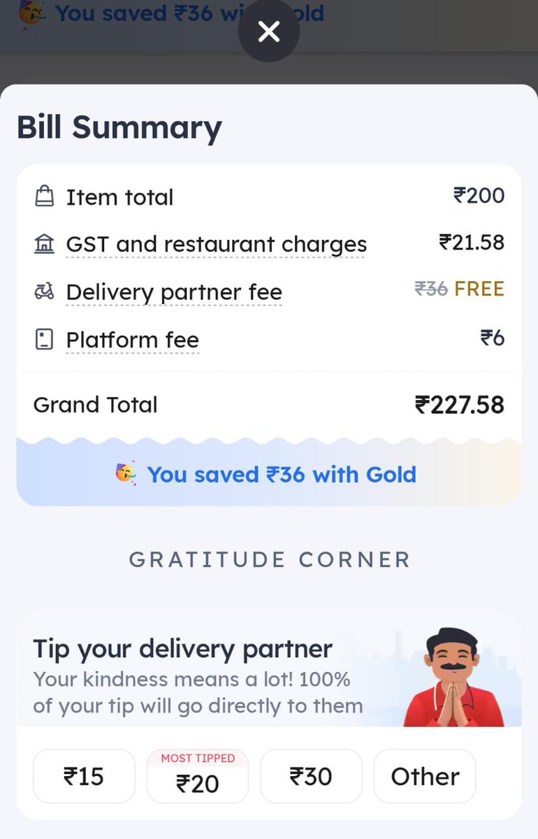 NainaPathak18's tweet photo. @zomato
Zomato Gold Scam
- Same Dish
- Same Restaurant 
- Same Delivery Address
- Higher Bill for Zomato Gold Member

@deepigoyal Bhai Aston Martin or Paytm insider kharidne paise Zomato Gold walo se kyu wasul rhe ho.Zomato Gold is a scam do not appreciate the same.#boycottzomato https://t.co/4G2GxdGjBs