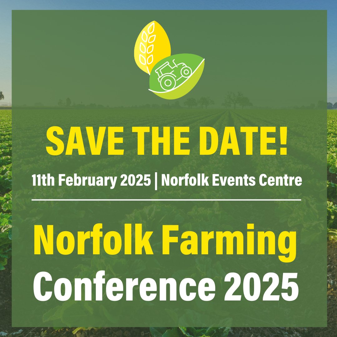 SAVE THE DATE for the Norfolk Farming Conference 2025. Join us for an event that represents some of the most exciting farming and food production initiatives of our time.

Stay tuned, tickets coming soon. 

#NFC25 #FarmingConference #NorfolkFarming #RNAA