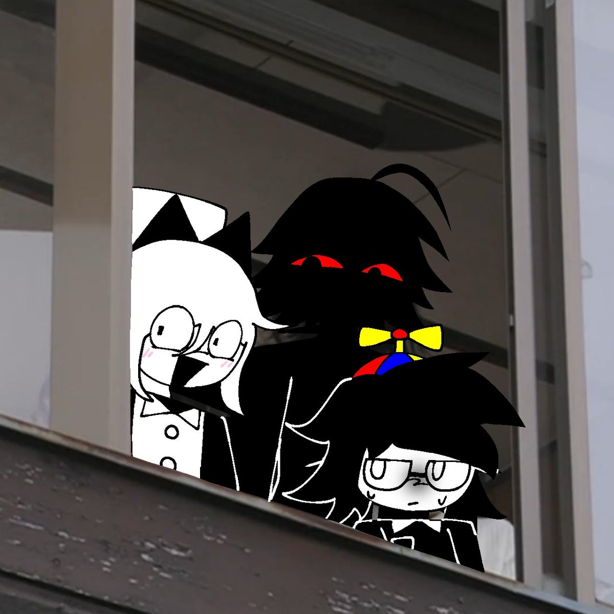 yui2332csa's tweet image. “...t-there&apos;s something behind you..” #fpe #riley #fperiley 
#robby #fperobby #fpealice #alice