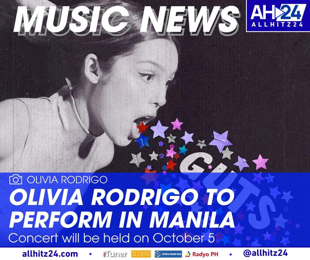 Olivia Rodrigo (<a href="/oliviarodrigo/">Olivia Rodrigo</a>) will perform in the Philippine Arena on October 5, with all ticket proceeds going to her "Fund 4 Good Charity."

Tickets cost P1,500 and will be available on September 14.

#OliviaRodrigo
#OliviaRodrigoInManila