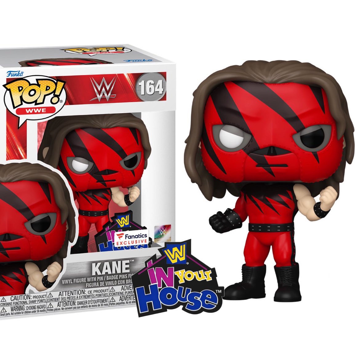 First look! Brand new WWE In Your House Kane Funko POP! Exclusive to Fanatics ~ #WWE #Kane #FPN #FunkoPOPNews #Funko #POP #POPVinyl #FunkoPOP #FunkoSoda
