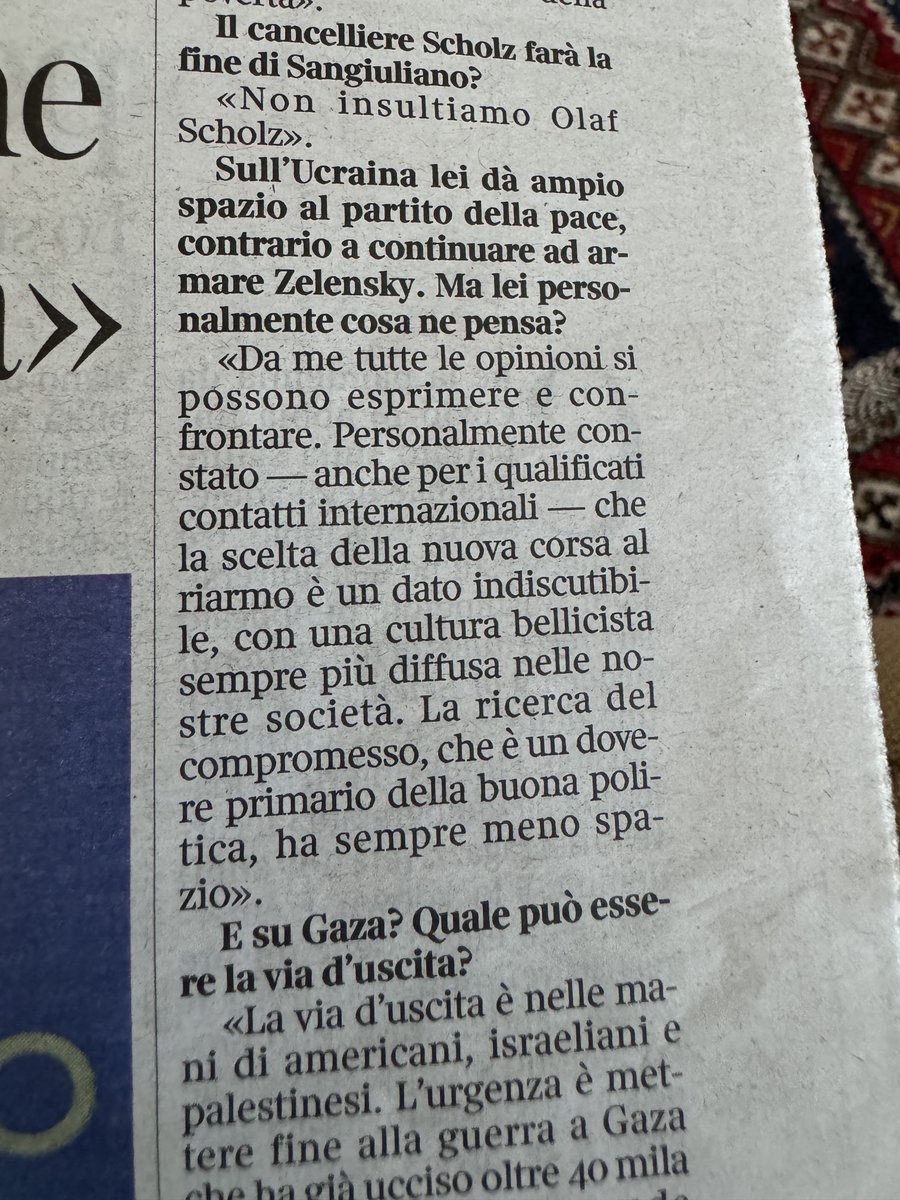 FPanunzi's tweet photo. Non che ne avessi bisogno, ma l’intervista di Cazzullo a Gruber mi rafforza nell’idea di non vedere un solo minuto di Otto e Mezzo nemmeno quest’anno https://t.co/d4sJM69fUB