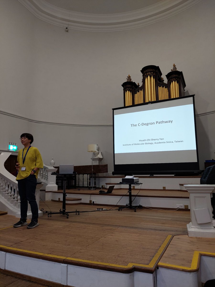 proteintermini's tweet photo. Next on this session, Hsueh-Chi Sherry Yen from Taipei will enlighten us about how "C-degron pathways guard the fidelity of the proteome".

##proteintermini24 https://t.co/22QjnzGdYC