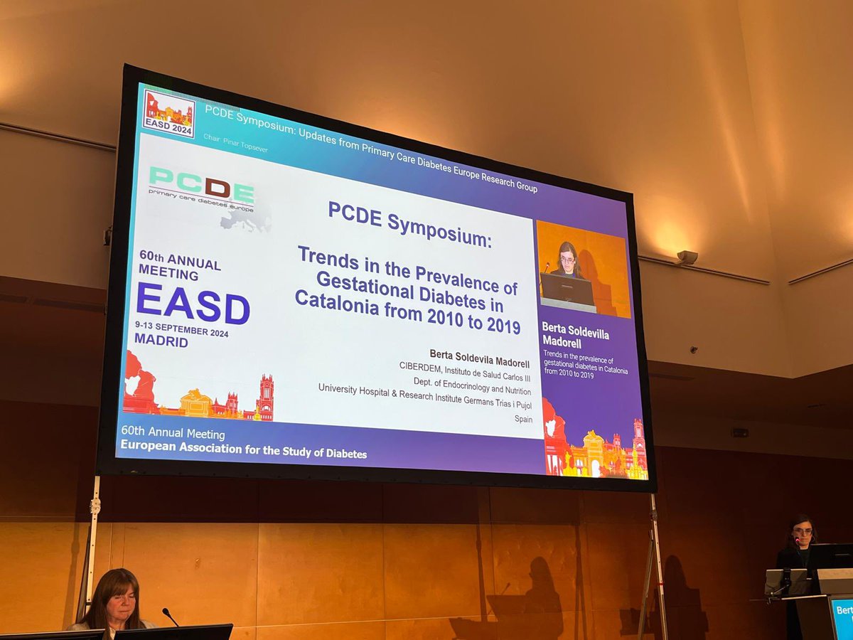It was an honor to present our study on the prevalence of GDM in Catalonia at the <a href="/PCDEurope/">PCDiabetesEurope</a> symposium in #easd2024 <a href="/EASDnews/">EASD</a> <a href="/DidacMauricio/">Dídac Mauricio</a> @ciberdem <a href="/josepfranch/">Josep Franch Nadal</a> <a href="/xaviercos/">Prof. F Xavier cos, MD, PhD</a> <a href="/VlachoBogdan/">Bogdan Vlacho</a> <a href="/LouAlpe/">Lourdes Alarcón Pérez</a> <a href="/gede_diabetes/">GEDE</a>
 primary-care-diabetes.com/article/S1751-…