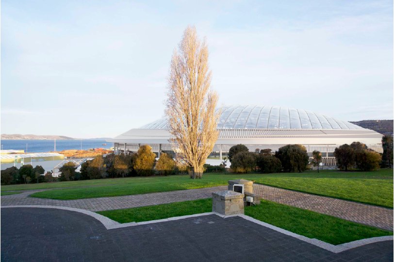 VicaBayley's tweet photo. Here's the official #politas govt renders of the impact of the stadium on Cenotaph sightlines

We're releasing them because govt won't

They confirm the loss of sightlines important to the country's oldest state war memorial

Until now, those sightlines were protected https://t.co/JY7W9pKqa6