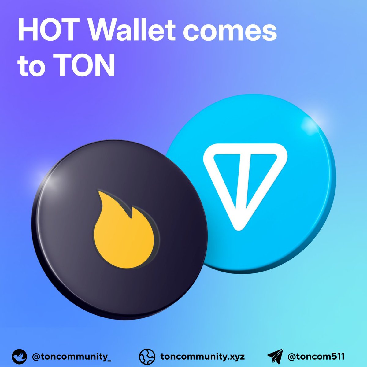 🔊 Big news! <a href="/hotdao_/">HOT Protocol 🔥</a> is officially joining the #TON ecosystem!

HOT Wallet has fully integrated with $TON Network, including #TON Connect, and is gradually migrating its onchain assets. With 21M users, they’re bringing their ecosystem over to TON.

Here’s what you can do now: