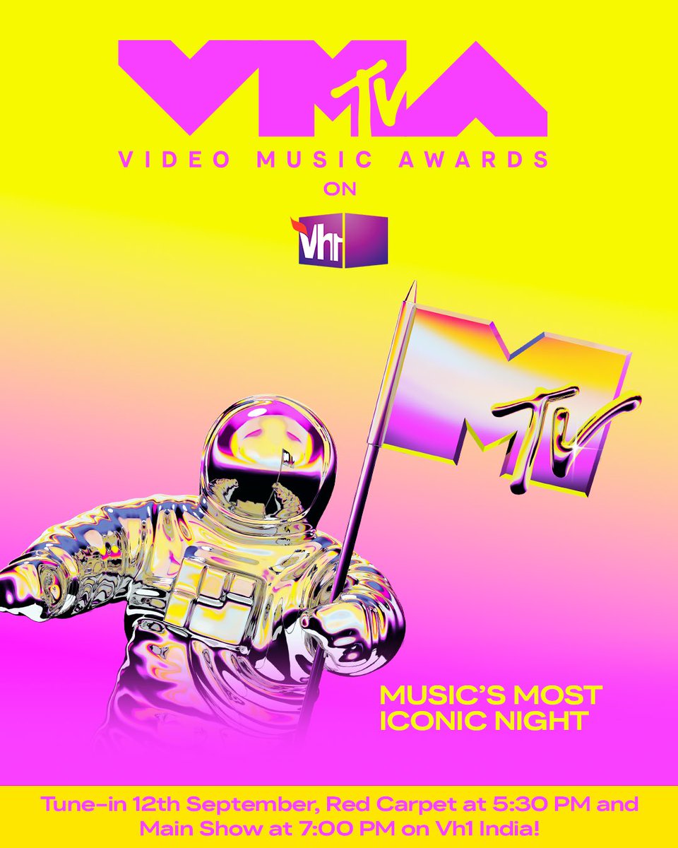 vh1india's tweet photo. The VMAs got us singing: "𝘐 𝘨𝘰𝘵 𝘢 𝘧𝘦𝘦𝘭𝘪𝘯𝘨!
𝘛𝘩𝘢𝘵 𝘵𝘰𝘯𝘪𝘨𝘩𝘵'𝘴 𝘨𝘰𝘯𝘯𝘢 𝘣𝘦 𝘢 𝘨𝘰𝘰𝘥 𝘯𝘪𝘨𝘩𝘵!"🌟
Catch your favorites at the VMAs on Vh1 India! Red Carpet at 5:30 PM and Main Show at 7:00 PM! 🎙️🎶
#Vh1India #GetWithIt #VMAs #VMAs24 #VideoMusicAward https://t.co/f0giMCb1zV