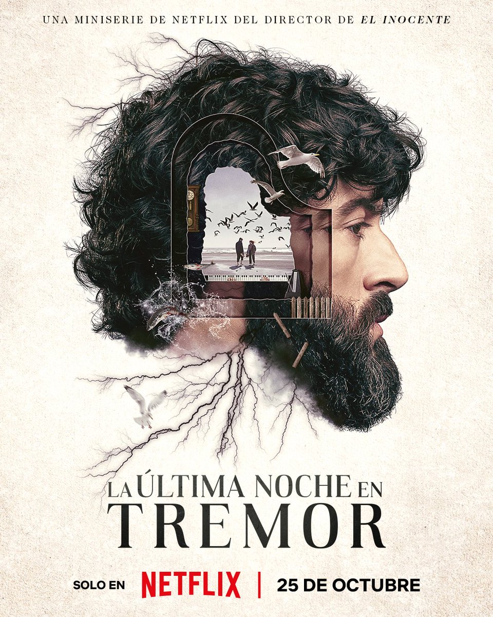 NetflixES's tweet photo. Las peores tormentas son las que empiezan dentro de uno mismo. #LaÚltimaNocheEnTremor, el nuevo thriller de Oriol Paulo con Javier Rey y Ana Polvorosa, llega el 25 de octubre. https://t.co/vUjQB99Fhx