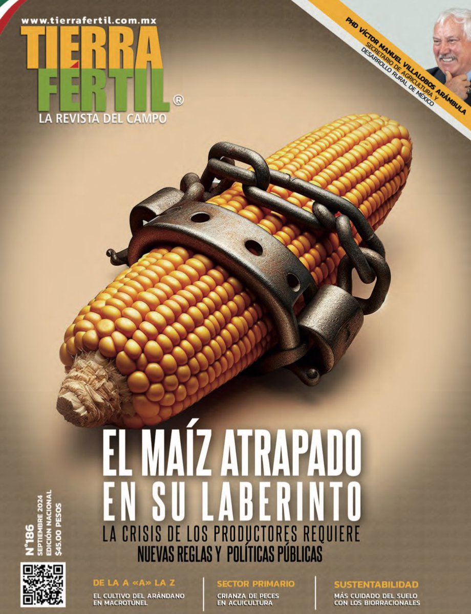 Mi opinión sobre la terrible crisis financiera del campo en México ante el total abandono del actual Gobierno. Revista Tierra Fértil de circulación nacional edición sep. 2024 tierrafertil.com.mx
<a href="/CarlitoS_lim/">CarlitoS_lim (a) Presidente AlternoMx🇲🇽</a> @metienne_64 <a href="/AdrianLebaron/">Adrián LeBarón</a> <a href="/Fab_Nini1/">ҽժղíեɑ シ #ᴇxɪɢɪᴍᴏsǪᴜɪᴍɪᴏs #RDF</a> <a href="/General_Polvora/">General Polvora Di𝕏it 🌟🌟🌟🌟</a>