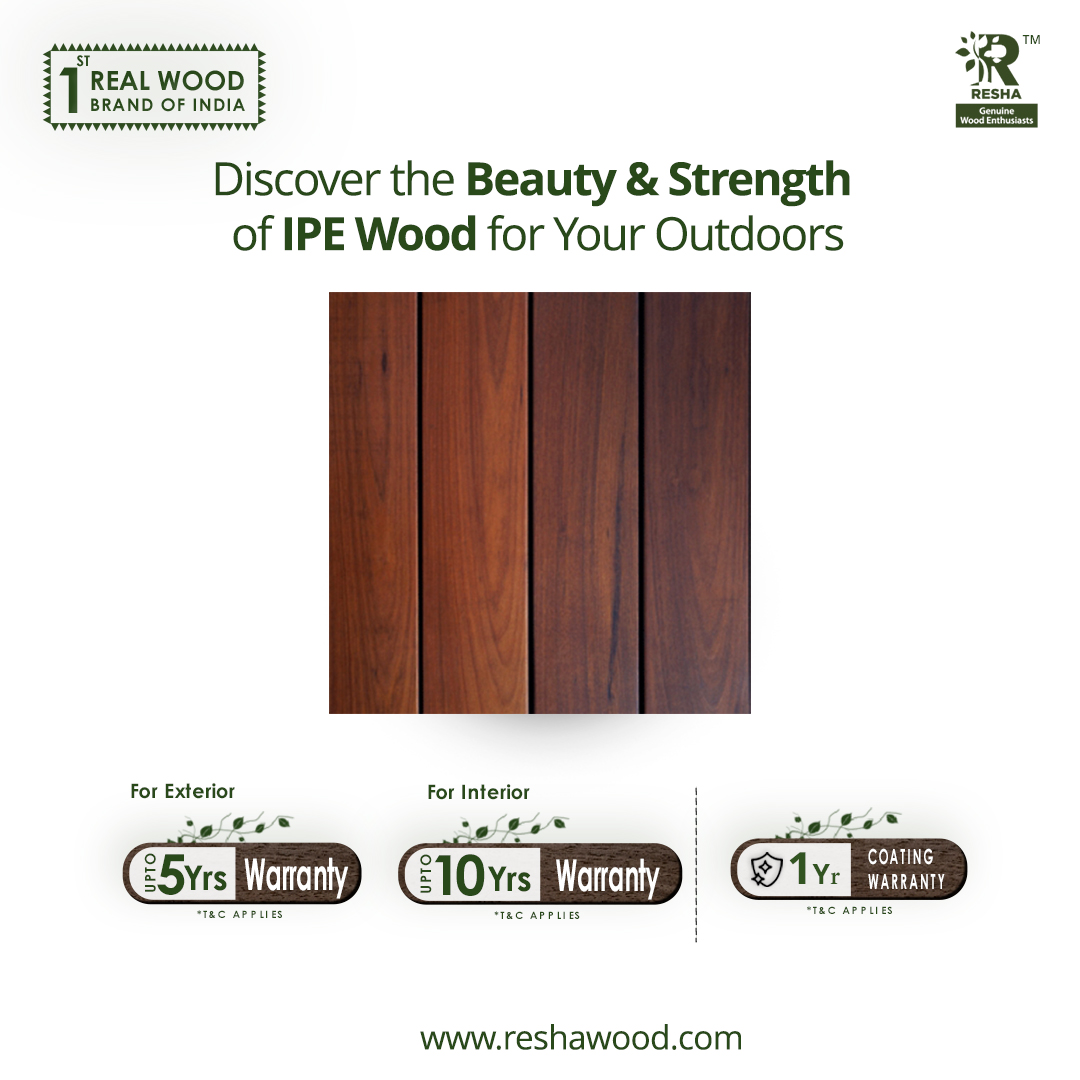 Reshawood's tweet photo. IPE wood, with its unique blend of natural beauty and strong durability, stands out as an excellent choice for outdoor furniture  decking. Its rich tones and lasting quality not only bring style and practicality to any outdoor space. https://t.co/c75m5ryADW