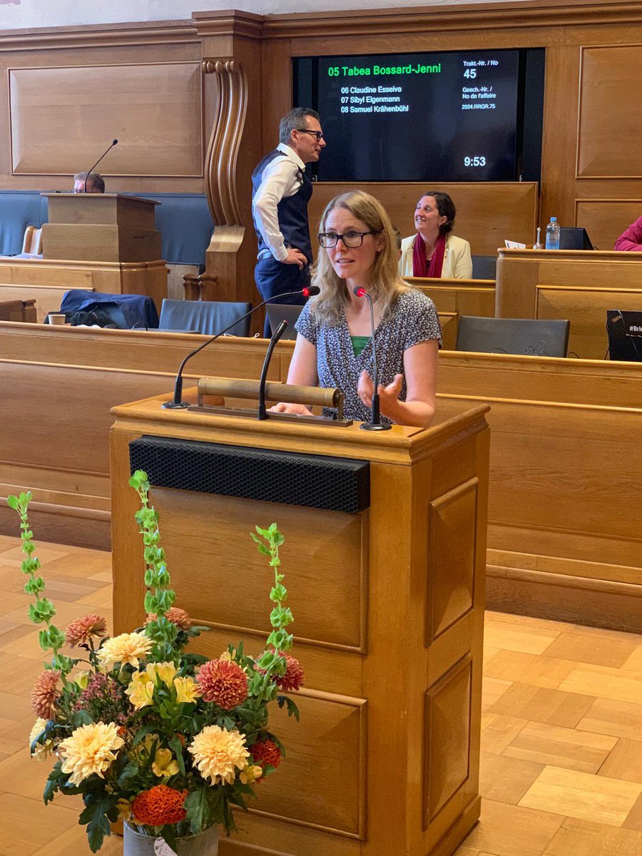 Erfolg für EVP-Grossrätin <a href="/TabeaBossard/">Tabea Bossard-Jenni</a>. Ihre Motion für einen besseren #Hochwasserschutz an der Emme wird vom Grossen Rat deutlich angenommen. Aufgrund der Häufung von Hochwasserereignissen ist mehr #Prävention sowie eine Stärkung bestehender #Schutzbauten dringend nötig.