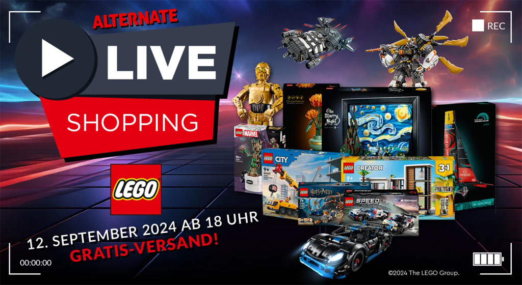 #LEGO <a href="/alternate_de/">ALTERNATE</a> Live Shopping Event am 12. September mit Top-Preisen zusammengebaut.com/lego-alternate…